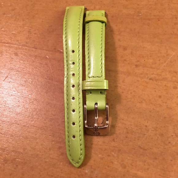 Michele Jewelry - Michele Watch 12 mm Light Green Patent Watch Band